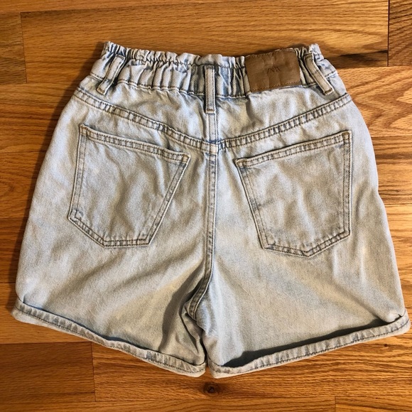 Zara Light Blue Denim Girls Shorts Size 10 - Picture 2 of 8